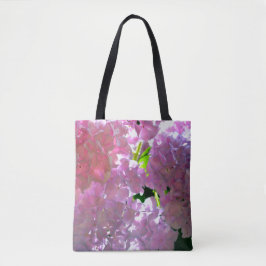 Elegante zachte roze bloemen mooie roze hortensia' tote bag
