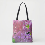 Elegante zachte roze bloemen mooie roze hortensia' tote bag (Voorkant)