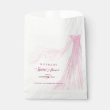 Elegante zachte roze bruidsjurk Bruidsmeisjesfeest