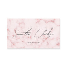 Elegante zachte roze marmeren handgeschreven scrip