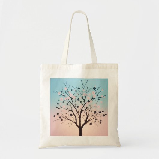 Elegante Zak van Kersenbloesem Tote Bag (Voorkant)