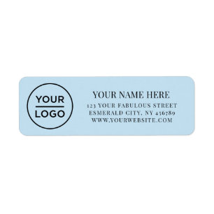 Elegante Zakelijk Logo Retouradres Etiket
