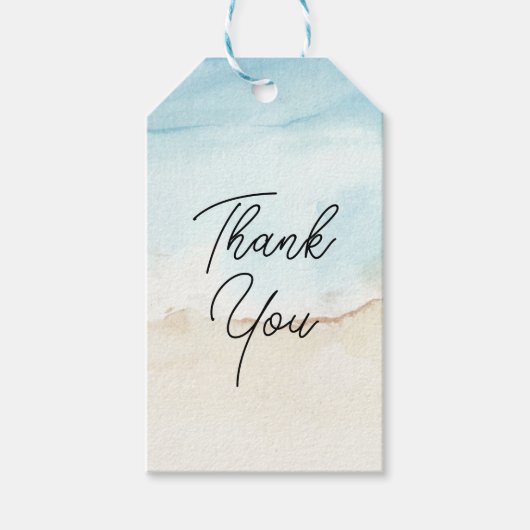 Elegante zakelijke bedankcadeautags cadeaulabel (Voorkant)