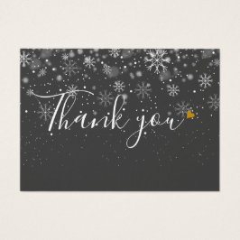 Elegante Zakelijke Cadeaubon Script Bedankt Visitekaartje