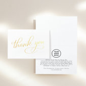 Elegante zakelijke corporate Logo Dank u Folie Kaarten