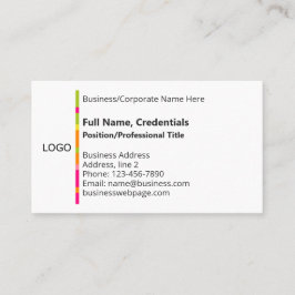 Elegante zakelijke Corporate Logo kleur, zwart wit Visitekaartje