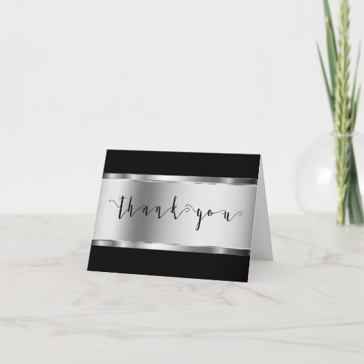 Elegante zakelijke dank u bedankkaart (Voorkant)