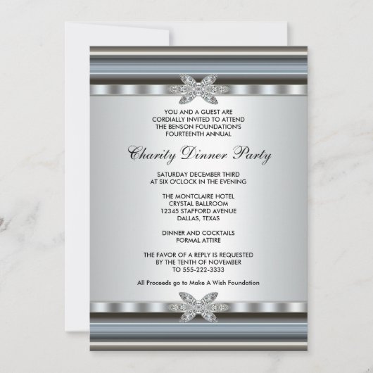 Elegante zakelijke evenement kaart (Voorkant)