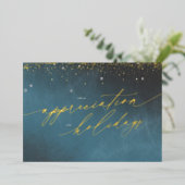 Elegante zakelijke Folie Vakantie Kaart (Staand Voorkant)