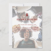 Elegante zakelijke foto kerst feestdagenkaart (Voorkant)