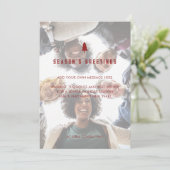 Elegante zakelijke foto kerst feestdagenkaart (Staand voorkant)