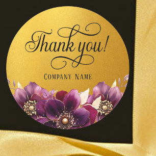 Elegante zakelijke gunst Gouden Sticker