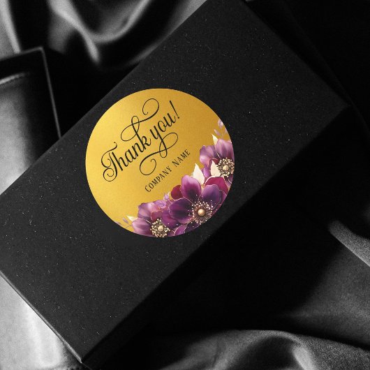 Elegante zakelijke gunst Gouden Sticker