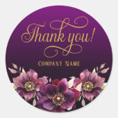 Elegante zakelijke gunst Sticker (Voorkant)