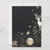 Elegante zakelijke kerstfeestdag zakelijke vakanti kaart (Achterkant)