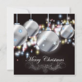 Elegante zakelijke kerstfeestuitnodiging kaart (Voorkant)