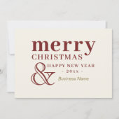 Elegante zakelijke kerstkaart (Voorkant)