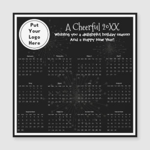 Elegante Zakelijke Klant Magnetische Jaarkalender