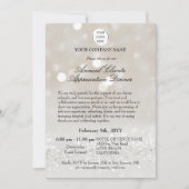 Elegante zakelijke klant waardering Diner Kaart (Voorkant)