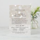 Elegante zakelijke klant waardering Diner Kaart (Staand voorkant)