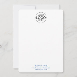 Elegante Zakelijke Logo en Website Aanpassing Notitiekaartje