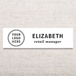 Elegante zakelijke logo naamplaatje