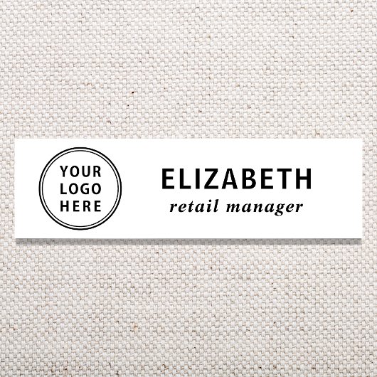 Elegante zakelijke logo naamplaatje
