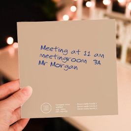 Elegante zakelijke logo post-it® notes