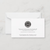 Elegante Zakelijke Logo Script Bedankt Notitiekaartje (Achterkant)