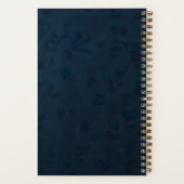 Elegante Zakelijke Monogram CHECKLIST Notitieboek (Achterkant)