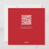 Elegante zakelijke QR-code Bedrijfs Kerst Feestdagenkaart (Achterkant)