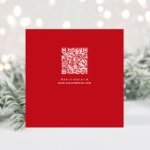 Elegante zakelijke QR-code Bedrijfs Kerst Feestdagenkaart