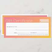 ELEGANTE zakelijke schoonheidssalon geel roze ombr (Voorkant / Achterkant)