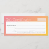 ELEGANTE zakelijke schoonheidssalon geel roze ombr (Voorkant)