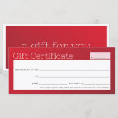 ELEGANTE zakelijke schoonheidssalon rode bordeaux  (Voorkant / Achterkant)