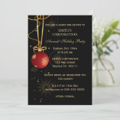 Elegante zakelijke uitnodigingen voor kerstfeest (Staand voorkant)