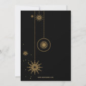 Elegante zakelijke uitnodigingen voor kerstfeest (Achterkant)