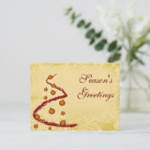 elegante zakelijke vakantie Groeten Briefkaarten (Staand voorkant)