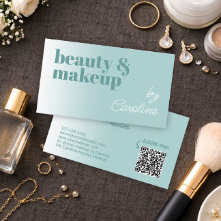 Elegante Zakelijke Visagist Viskaart Visitekaartje