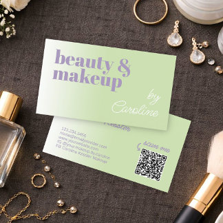 Elegante Zakelijke Visagist Viskaart Visitekaartje