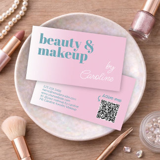 Elegante Zakelijke Visagist Viskaart Visitekaartje