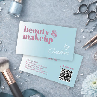 Elegante Zakelijke Visagist Viskaartje Visitekaartje