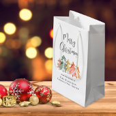 Elegante zakelijke vrolijke kerstvakantie klein cadeauzakje