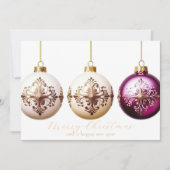 Elegante zakelijke zakelijke kerstvakantie Kaart (Voorkant)