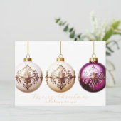 Elegante zakelijke zakelijke kerstvakantie Kaart (Staand voorkant)