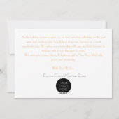 Elegante zakelijke zakelijke kerstvakantie Kaart (Achterkant)