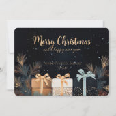 Elegante zakelijke zakelijke kerstvakantie Kaart (Voorkant)