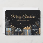 Elegante zakelijke zakelijke kerstvakantie Kaart (Voorkant)