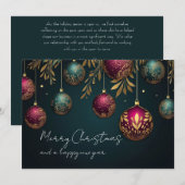 Elegante zakelijke zakelijke kerstvakantie Kaart (Voorkant / Achterkant)