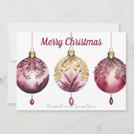 Elegante zakelijke zakelijke kerstvakantie Kaart